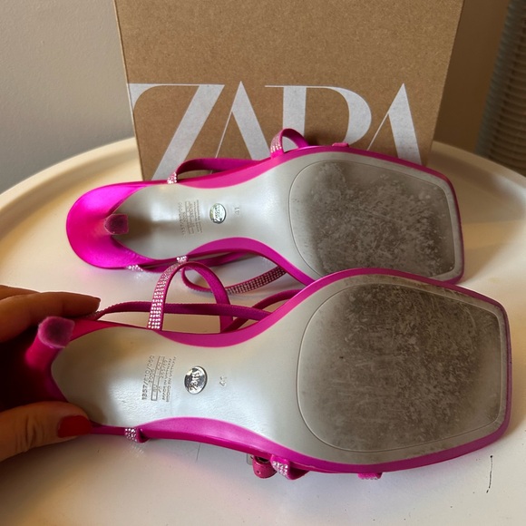Zara sandals worn once 41 - Picture 3 of 3